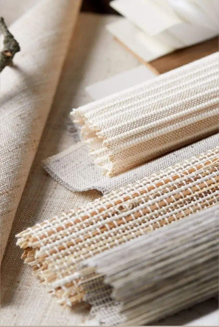 Natural fiber woven material