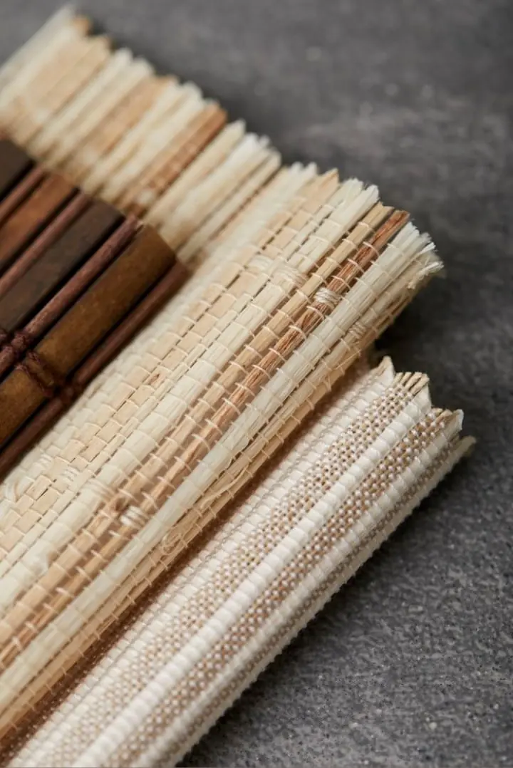 Natural fiber woven material