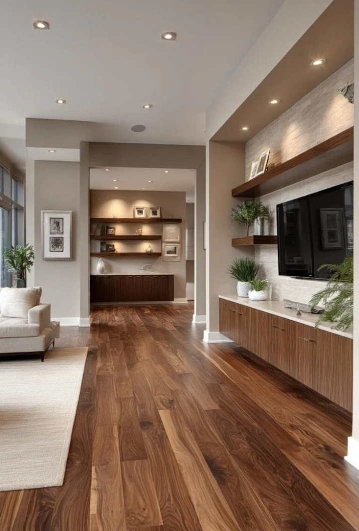Wood architectural interior